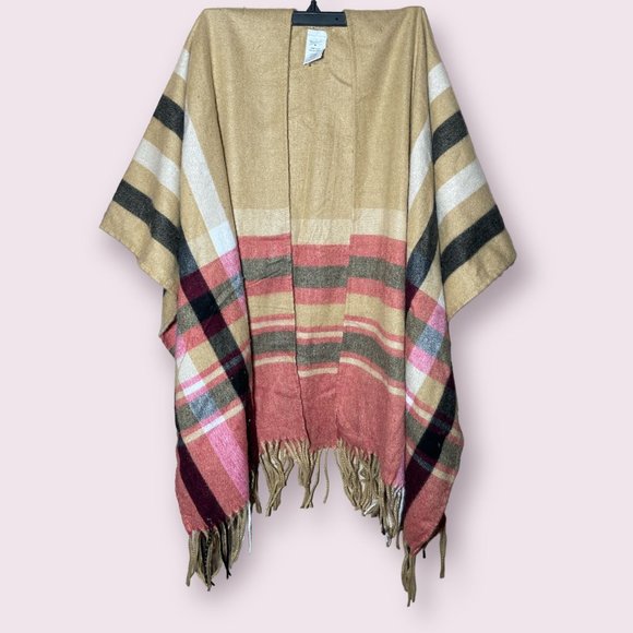 Woolrich plaid blanket wrap shawl - Picture 2 of 4